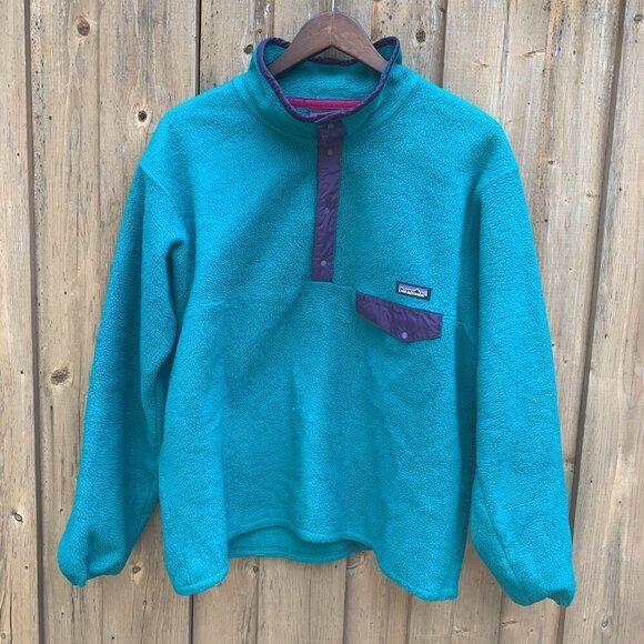 Vintage Patagonia Snap T Pullover Sweater Large - Picture 5 of 6